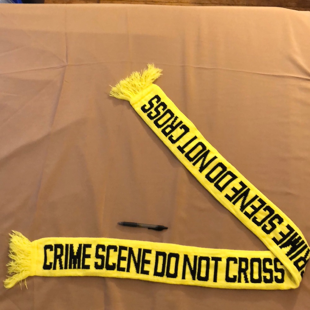 Crime Scene Do Not Cross Scarf
